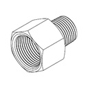 1/4&quot; BSPT MALE X 1/4&quot; BSPT FIXED FEMALE