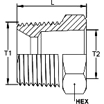3/4 BSTPM X 1-1/4 BSPT FIX FEMALE BUSH