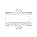 1/2&quot; BSPP MALE X 1&quot; BSPP MALE