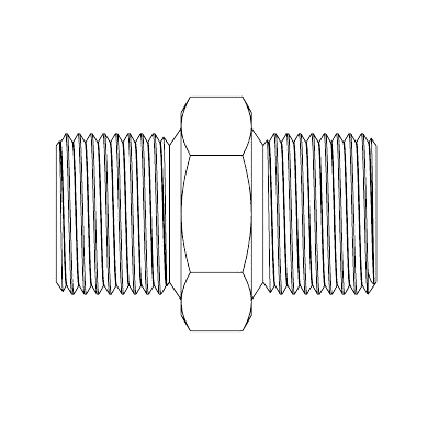 1 - 1/2&quot; BSPP MALE X 1 - 1/2&quot; BSPP MALE