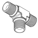 1/2&quot; BSPP MALE X 1/2&quot; BSPP MALE X 1/2&quot; BSPP MALE TEE