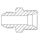 3/4&quot; BSPP MALE X 9/16&quot; JIC MALE