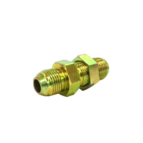 7/16&quot; JIC MALE X 7/16&quot; JIC MALE BULKHEAD &amp; LOCKNUT