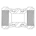 7/16&quot; JIC FEMALE SWIVEL X 7/16&quot; JIC FEMALE SWIVEL