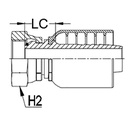 1/2&quot; BSPP FEMALE STRAIGHT X 3/8&quot; 1-PIECE 1 &amp; 2-WIRE TAIL