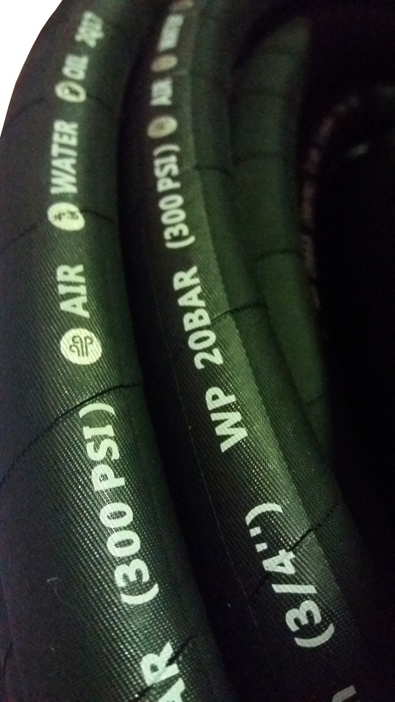 25MM SILflo BLK HOSE-AIR/OIL/WATER (50m)