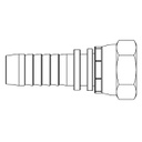 1/4&quot; BSPP FEMALE STRAIGHT X 3/16&quot; SWAGE HOSETAIL (2-PC)