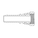 1/4&quot; BSPP FEMALE STRAIGHT X 1/4&quot; SWAGE HOSETAIL (2-PC)