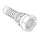 7/16&quot; SAE FEMALE X 1/4&quot; SWAGE HOSETAIL (2-PC) - STRAIGHT