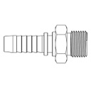 1/2&quot; BSPP MALE STRAIGHT X 1/4&quot; SWAGE HOSETAIL (2-PC)