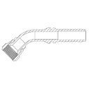 3/4&quot; JIC FEMALE 45° SWEPT X 3/8&quot; SWAGE HOSETAIL (2-PC)