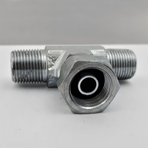 1/4&quot; BSPT MALE X 1/4&quot; BSPT MALE X 1/4&quot; BSPP FEMALE SWIVEL TEE