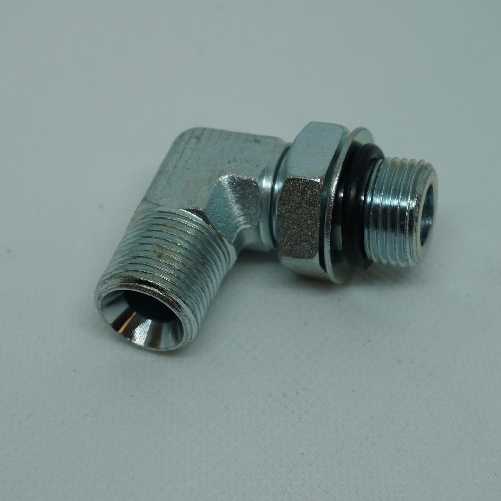 1&quot; BSPT MALE X 1&quot; BSPP MALE POSITIONAL 90° COMPACT