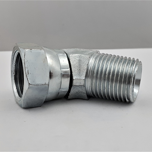 1/4&quot; BSPT MALE X 3/8&quot; BSPP FEMALE SWIVEL 45° COMPACT