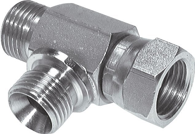 1/2&quot; BSPT MALE X 1/2&quot; BSPP FEMALE SWIVEL X 1/4&quot; BSPT MALE TEE