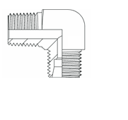 1/4 BSPT M x (M12x1.5) DKOL METRIC M 90°