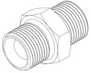 5/8&quot; BSPP MALE X 5/8&quot; BSPP MALE