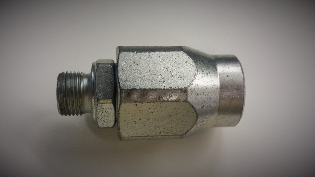 3/8&quot; BSPP M/F 90° Rotating Swivel Union