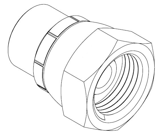 1 - 1/4&quot; BSPP FEMALE SWIVEL CAP