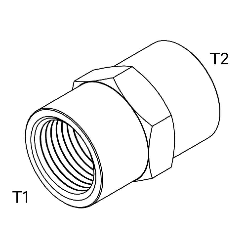 1/4 BSPP FIXED FM X 3/8 BSPP FIXED FM