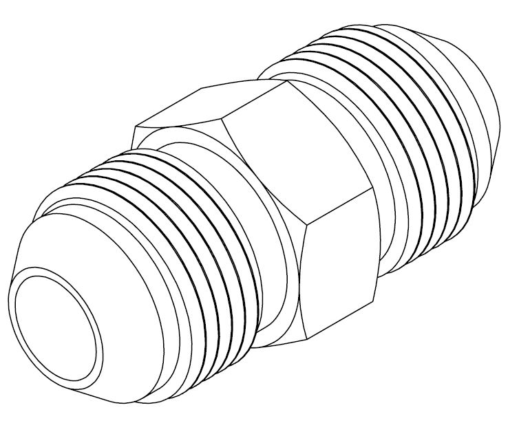 1/2&quot; JIC MALE X 7/8&quot; JIC MALE