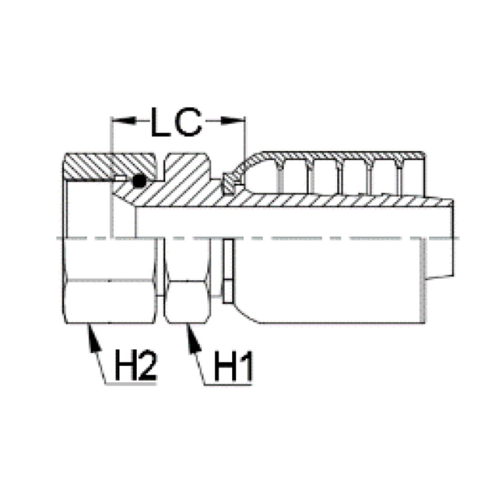 1 JIS BSP INVERTED 1 HT