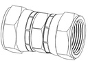 1 - 3/16&quot; JIC FEMALE SWIVEL X 1 - 3/16&quot; JIC FEMALE SWIVEL