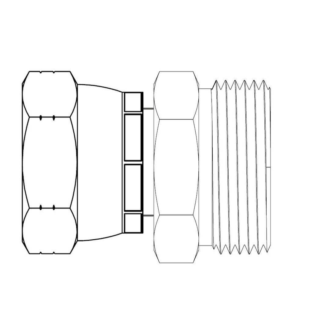 3/4 JIC FEMALE x 3/16 ORFS MALE