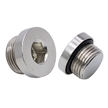 7/16&quot; UNO MALE PLUG C/W INTERNAL HEX