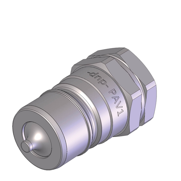 3/8 QRC POPPET (ISO A) 30mm MALE