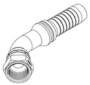 7/8&quot; JIC FEMALE 45° SWEPT X 3/8&quot; SWAGE HOSETAIL (2-PC)