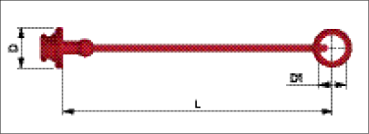 1/2 POPPET MALE D/CAP -RED