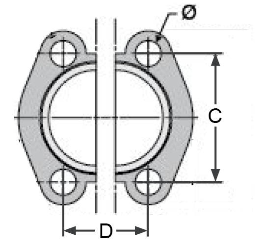 1&quot; CODE 61 FLANGE CLAMP (1 Set)