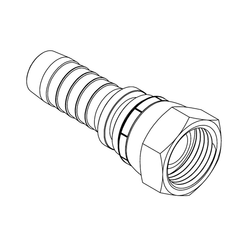 1 - 1/2&quot; BSPP FEMALE X 1 - 1/2&quot; S/S SWAGE HOSETAIL