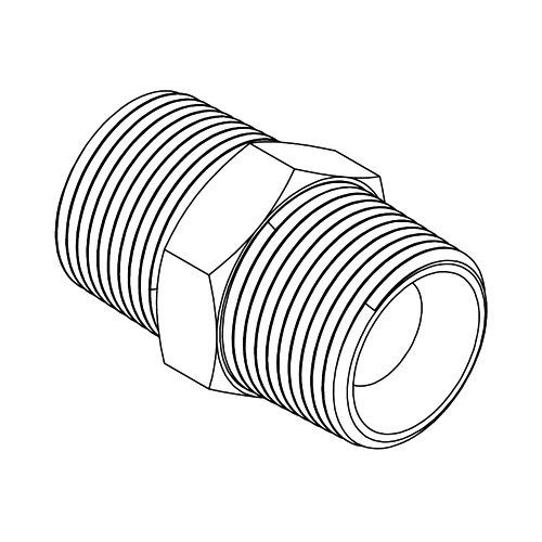 1 - 1/2&quot; BSPT MALE X 1 - 1/2&quot; BSPT MALE STAINLESS STEEL