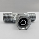 3/8&quot; BSPT MALE X 3/8&quot; BSPT MALE X 3/8&quot; BSPP FEMALE SS SWIVEL TEE