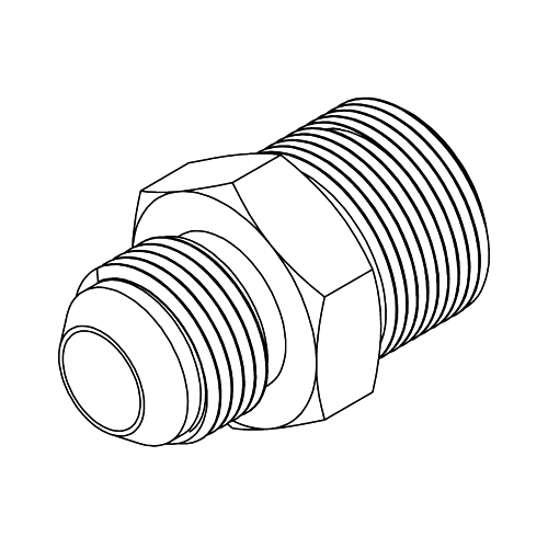 3/8&quot; BSPP MALE X 7/16&quot; JIC MALE STAINLESS STEEL