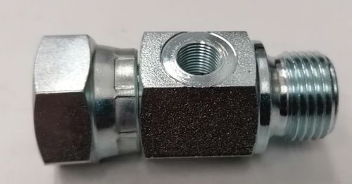 1/4 BSP M x 1/4 BSP FEMALE x 1/8 TEST PORT