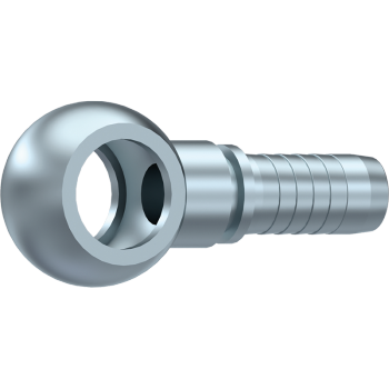 8 MM METRIC BANJO STRAIGHT X  1/4&quot; SWAGE HOSETAIL (2-PC) S/S