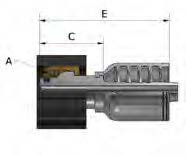 22mm KARCHER gun insert X 1/4&quot; K Series 1pc hosetail to suit 1 W/B &amp; 2 W/B hose - Straight 