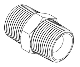 [AA1620] 1&quot; BSPT MALE X 1 - 1/4&quot; BSPT MALE