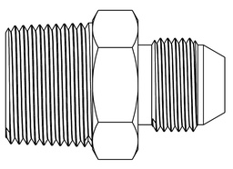 [AI0404] 1/4&quot; BSPT MALE X 1/4&quot; JIS (BSP INVERTED) MALE