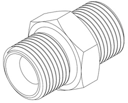 [BB1616] 1&quot; BSPP MALE X 1&quot; BSPP MALE