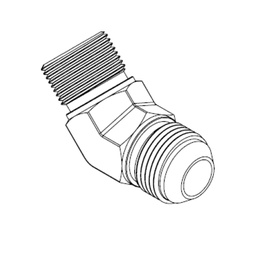 [BG45-1217] 3/4 BSPP M X 1 - 1/16 JIC M 45° COMP