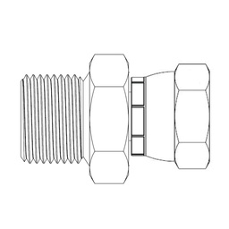 [BMX0624S] 3/8 BSPPM X 24X1.5 MHF