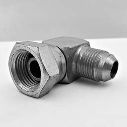 [CG90-0612] 3/8&quot; BSPP FEMALE SWIVEL X 3/4&quot; JIC MALE 90° COMPACT