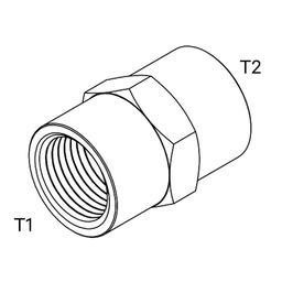 [FF1616] 1&quot; BSPP FIXED FM X 1&quot; BSPP FIXED FM
