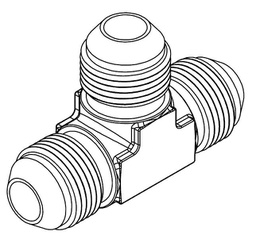 [GGG141414] 7/8&quot; JIC MALE X 7/8&quot; JIC MALE X 7/8&quot; JIC MALE TEE