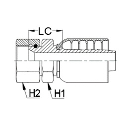 [J027-1616] 1 JIS BSP INVERTED 1 HT