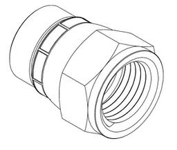 [J19] 1 - 3/16&quot; JIC FEMALE SWIVEL CAP